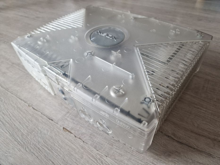 Konsola XBOX Classic Crystal Edition oryginalny stan, pad,