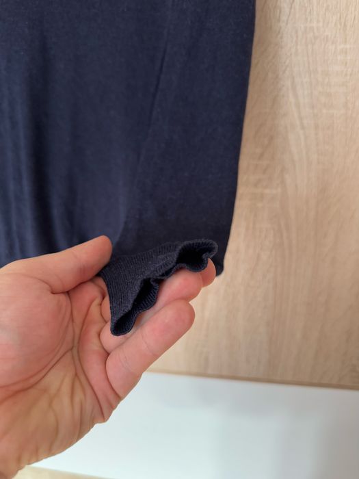 Sweter Massimo Dutti M 70% silk 10% kaszmir 20% bawełna w serek jedwab