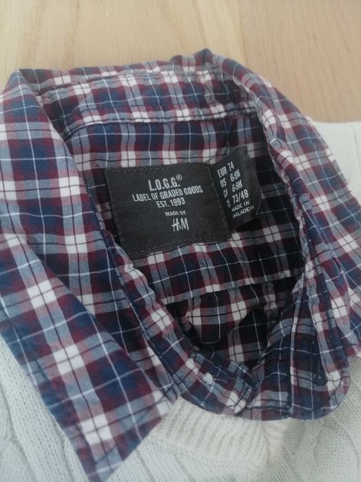 Koszula i bezrękawnik h&m 74