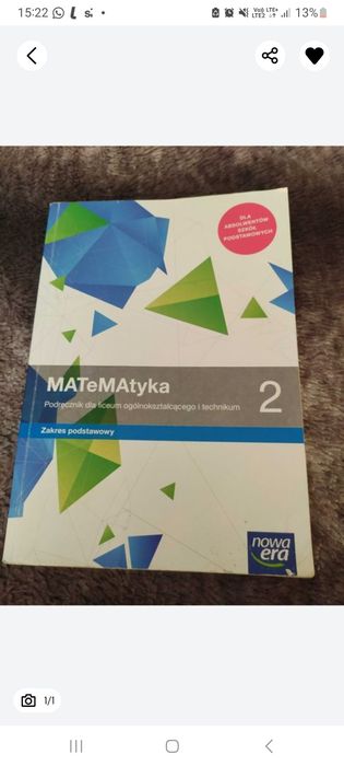 Matematyka 1 nowa era