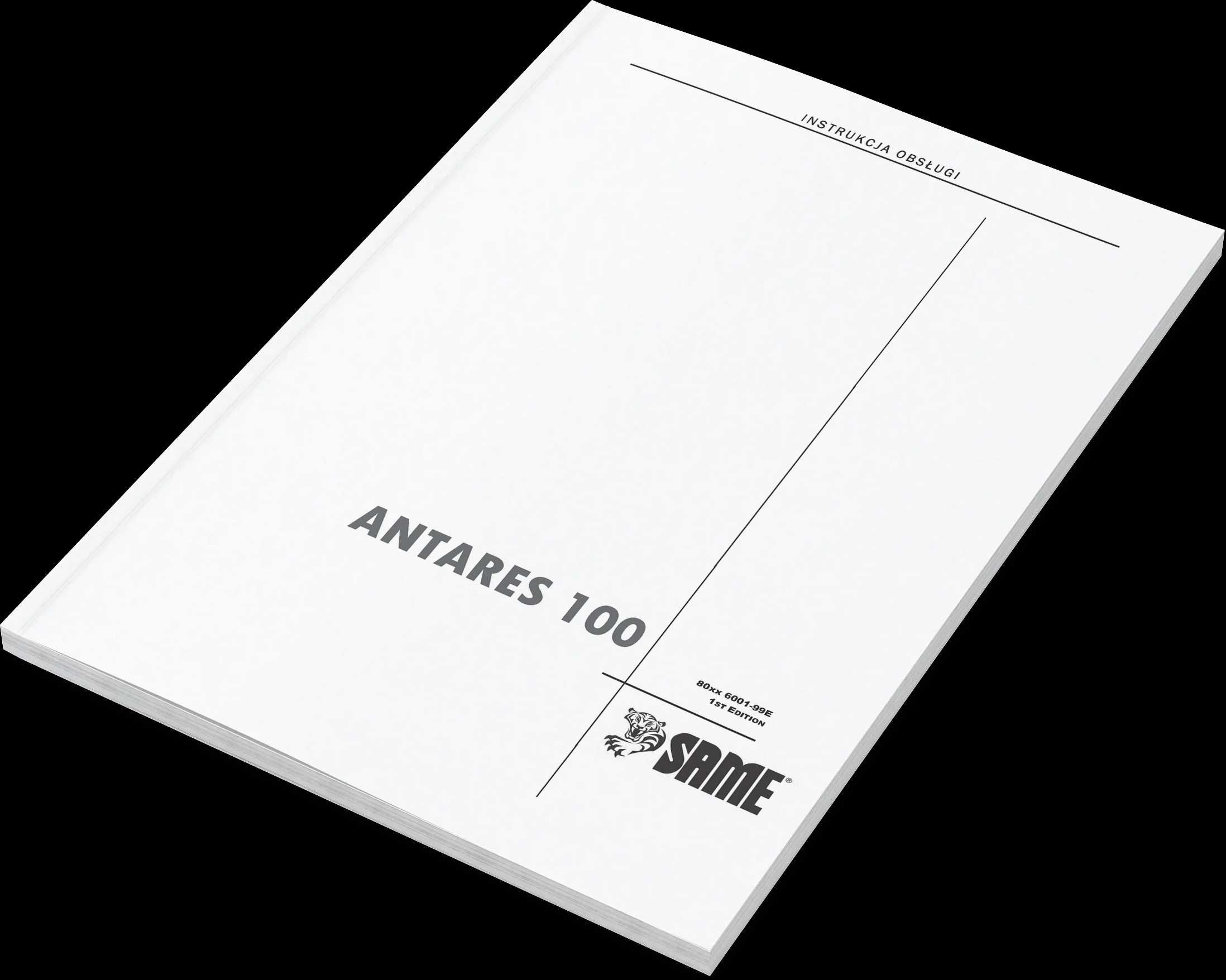 Instrukcja obsługi Same Antares 100 PL