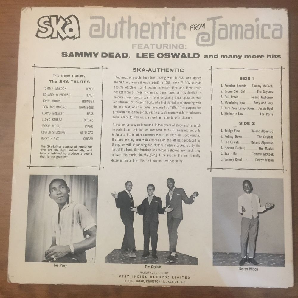 Vinil SKA Authentic From studio 1 - RaRO