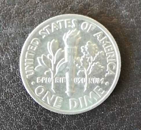 Дайм США 1964 год монета серебро