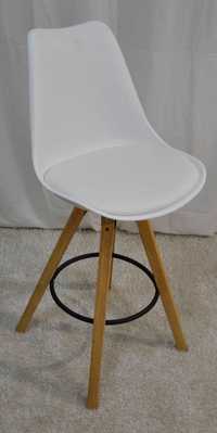 Krzesło stołek barowy hoker z oparciem Blokhus