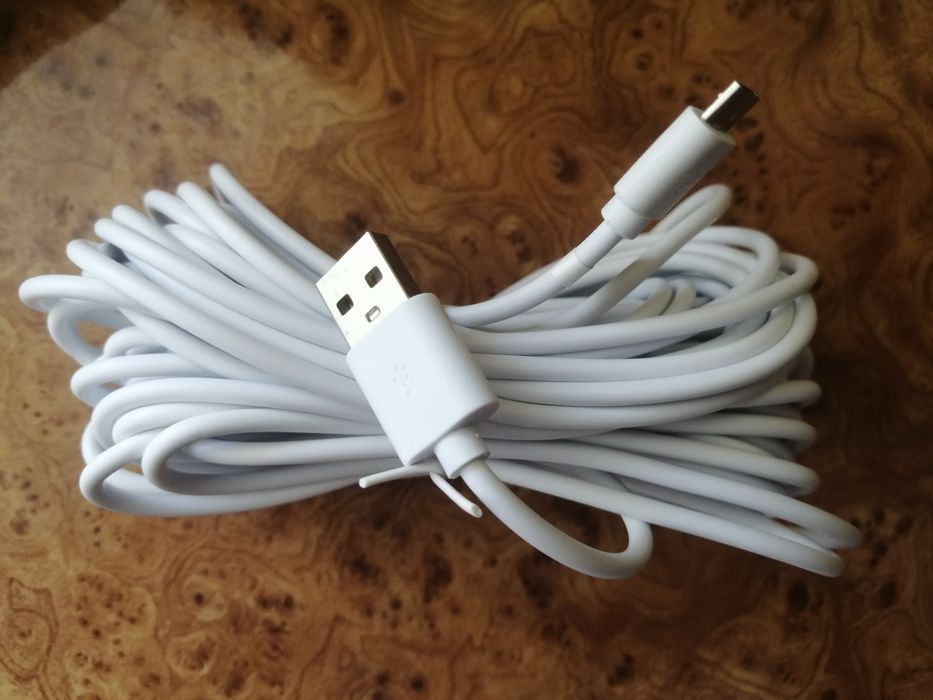 Кабель USB - micro USB для зарядки та живлення 10 м