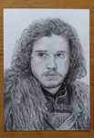 Portret ołówkiem John Snow
