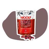 Woolf Soft cranberry strips Żurawina 100g Przysmaki dla psa