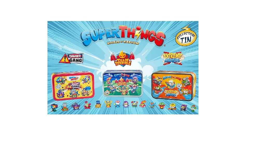 Super Zings SuperThings Rivals of Kaboom Caixa Metal 5 Figuras