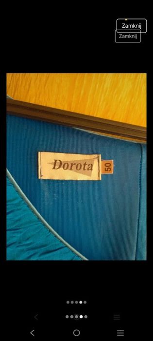 Modrakowa sukienka Dorota 4XL - wygodna i kobieca