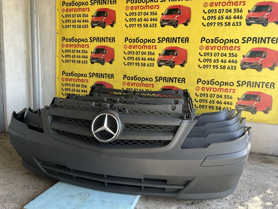 бампер передній віто w639 рестайлінг vito viano