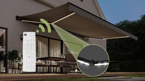 Електрична маркіза Premium з Led підсвіткою 4*3 м Німеччина