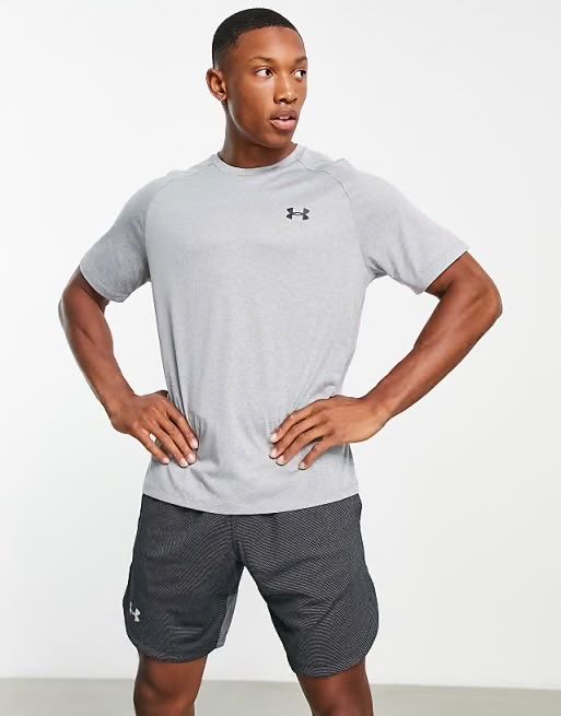 Under Armour (M/L) Training Tech 2.0 Light Grey мужская спортивная фут