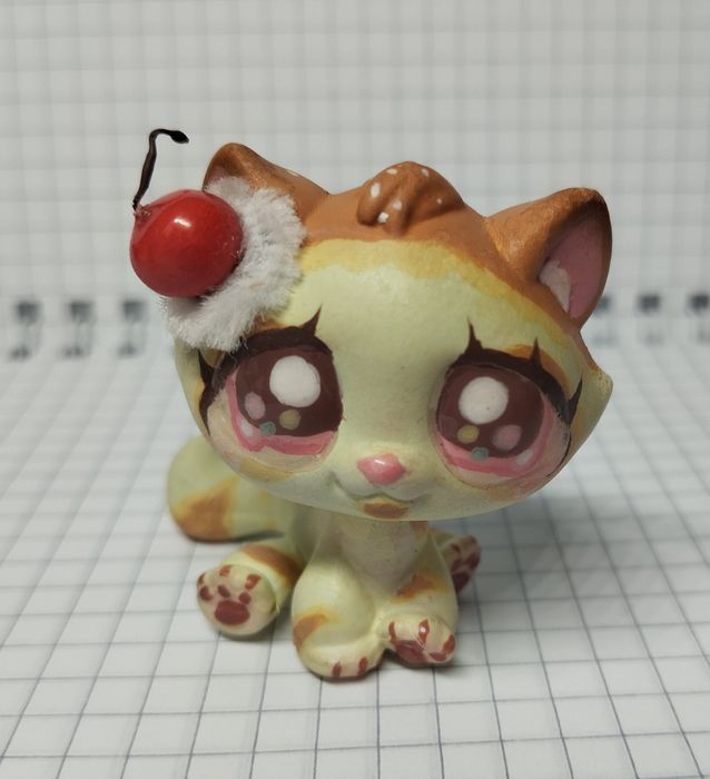 Littlest pet shop лпс lps кастом котик дисертик