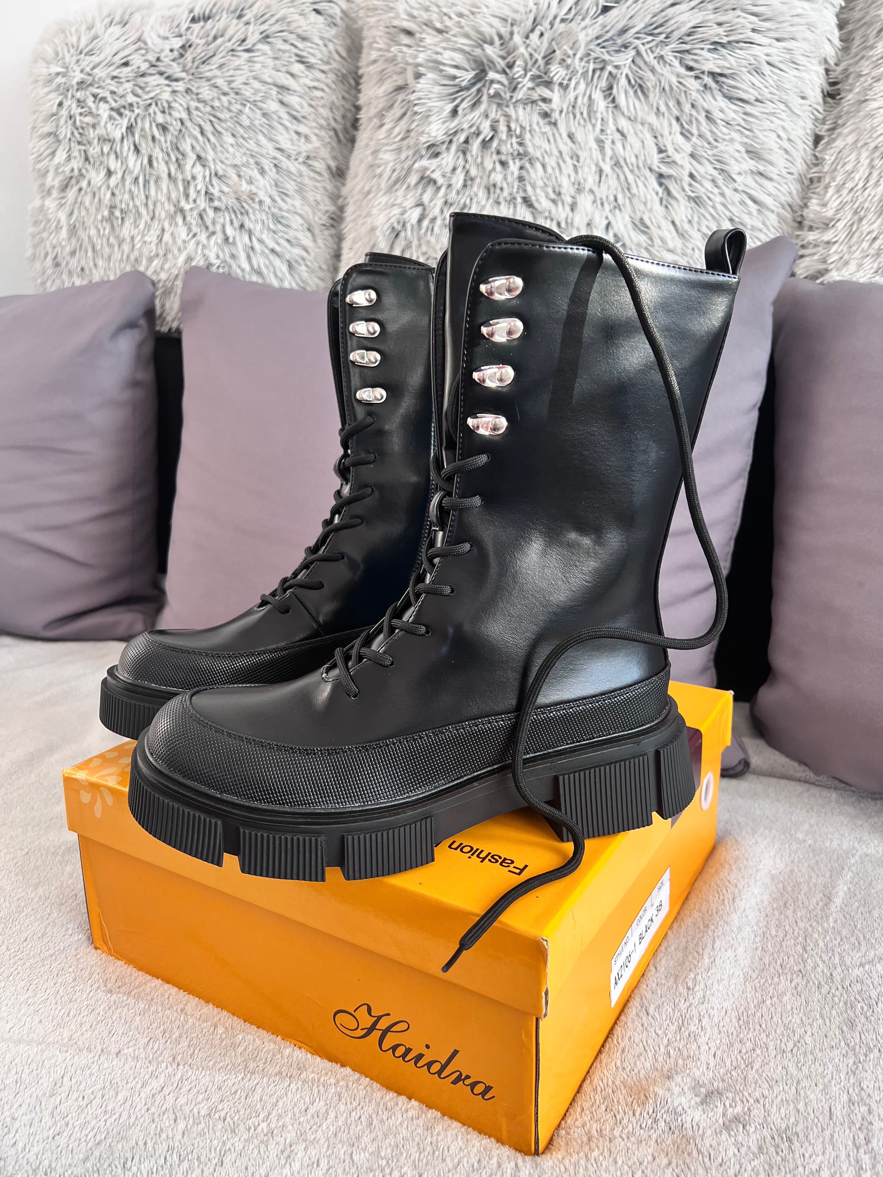 38  Sklep Nowe botki damskie biker workery trapery AX2106-1e