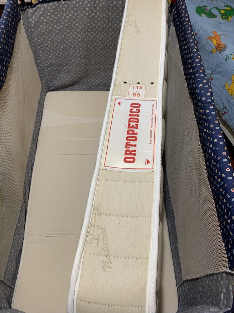 Cama de bebe de viagem / desmontavel com colchão ortopedico