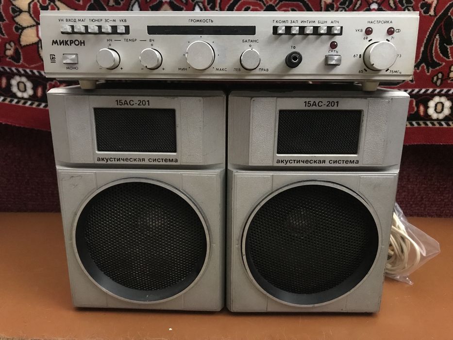 Тюнер-підсилювач “Микрон” 10РУ-201С з колонками