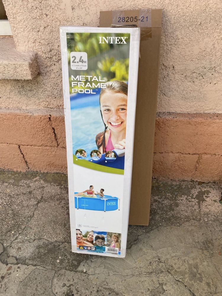 Продам каркасный басейн Intex 244m x 51 cm 8”x 20”
