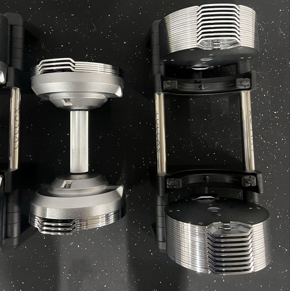 Conjunto de halteres ajustáveis