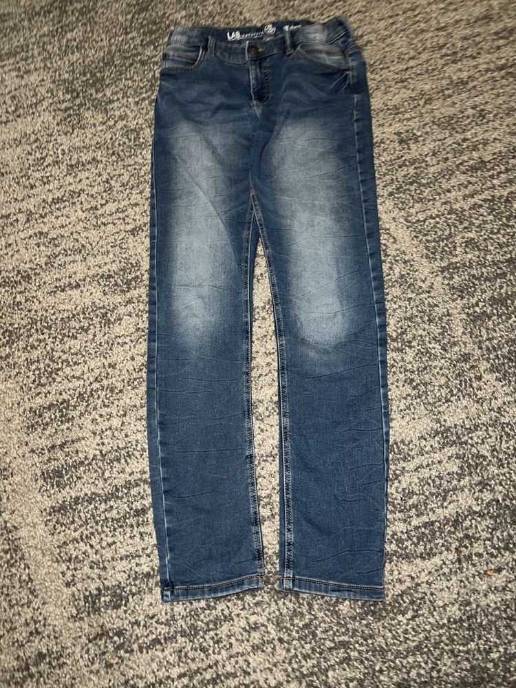 spodnie jeans chłopiec 164 cm regulowany pas miękkie