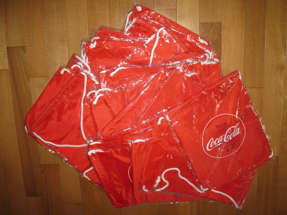 Coca-Cola torba plecak, worek na buty, do pakowania 45x35cm. Nowy