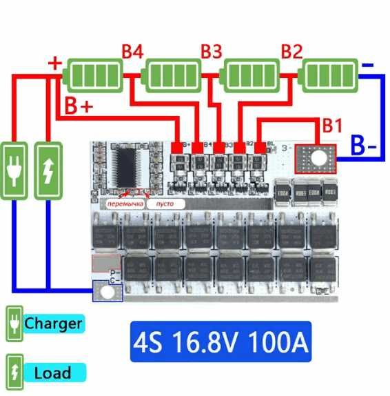 контроллер BMS з балансиром  плата bms 3s 100A тільки для літія