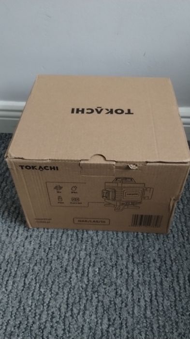 Poziomica laserowa 4D Tokachi LineX PRO 16 linii 360° zielony laser ze