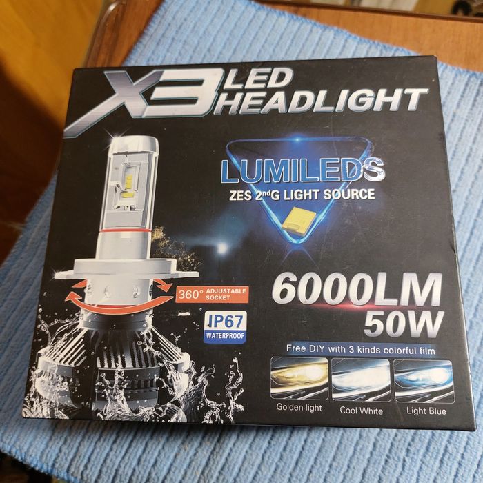 Светодиодные, led, лампы, 6000LM,  50w,новые