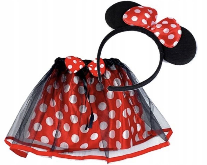 Przebranie dziewczęce myszki minnie mouse na 98-104 cm