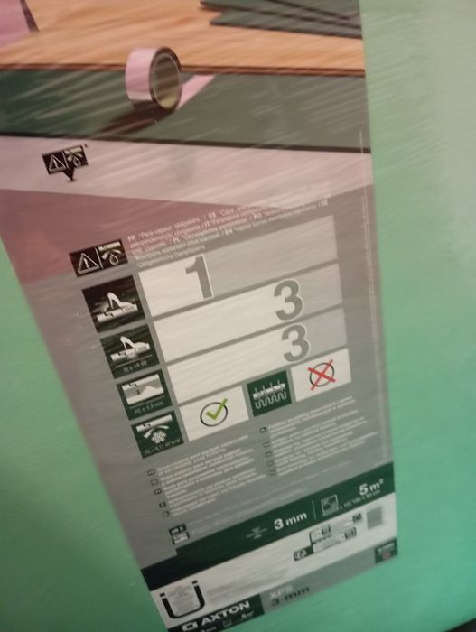 Nowe podkłady Axton 3 mm 5 opakowań