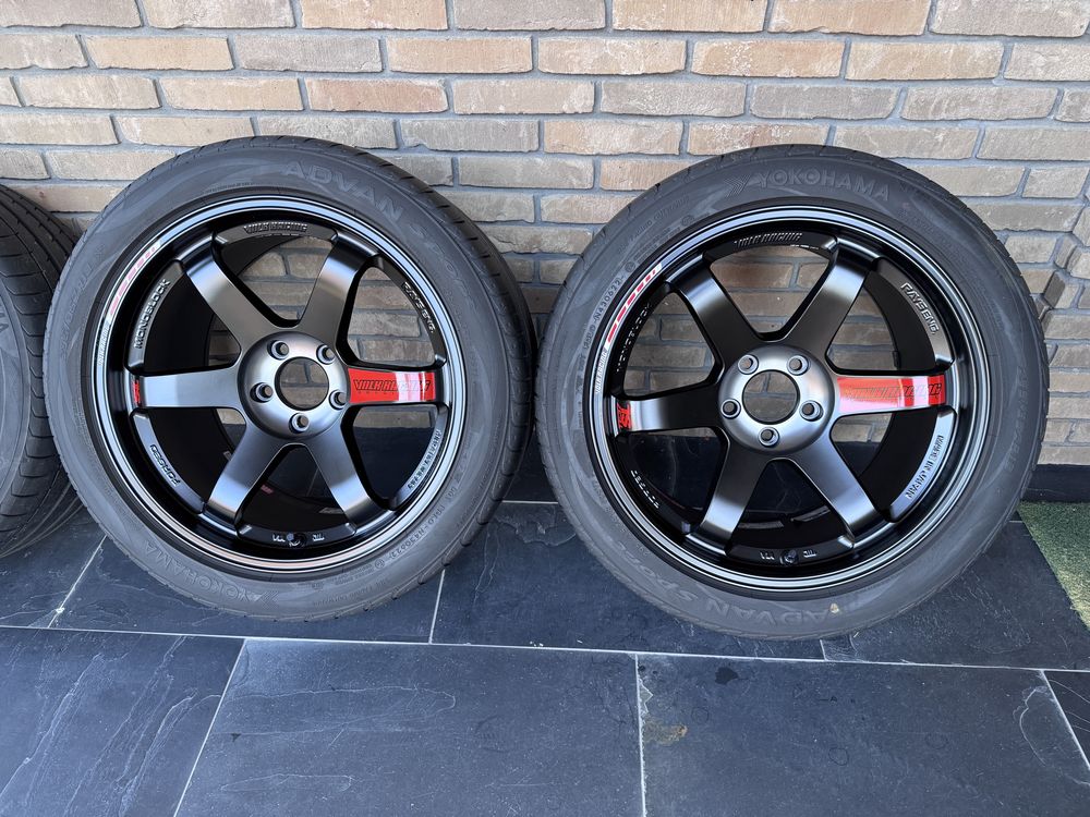 Felgi Volk Rays TE37 SL Black Edition III 18 5x112 Supra JDM