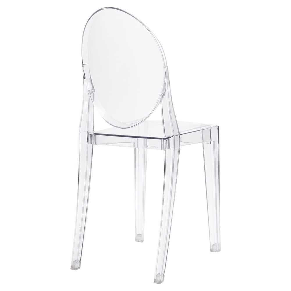 Krzesło z tworzywa VICTORIA transparentne - poliwęglan przezroczyste