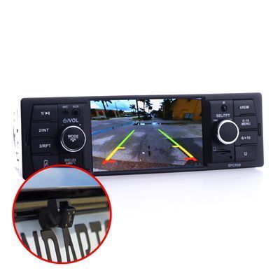 Radio 1Din 4.1" Usb Microsd Sd Bluetooth
