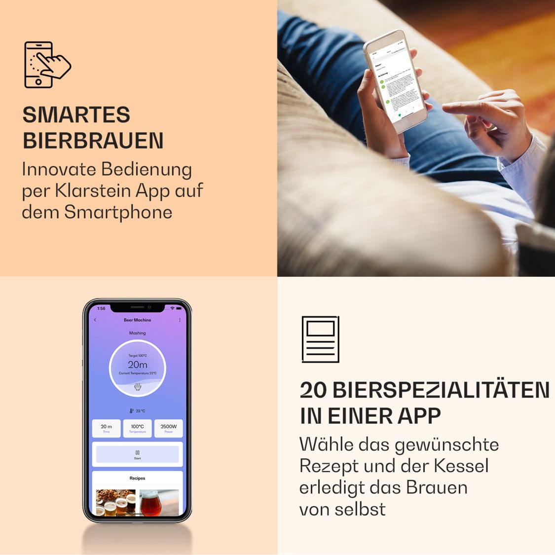Німецька пивоварня Brauheld Smart 45L,2500W, 100°C пивоварка -30%