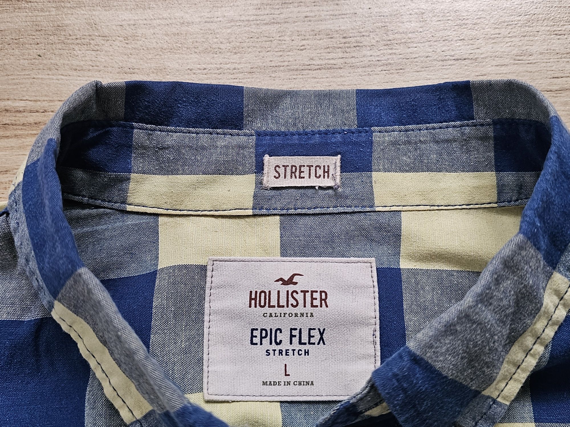 NOWA koszula HOLLISTER Epic Flex Stretch by Abercrombie r. L - okazja