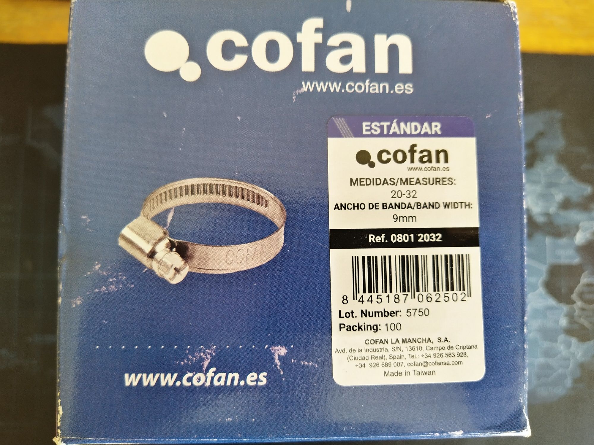 COFAN opaska zaciskowa – zestaw 100 zszywek metalowych (9 mm)