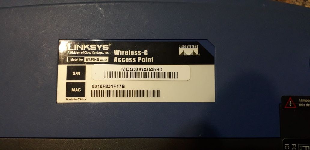 Wifi маршрутизатор LinKsys