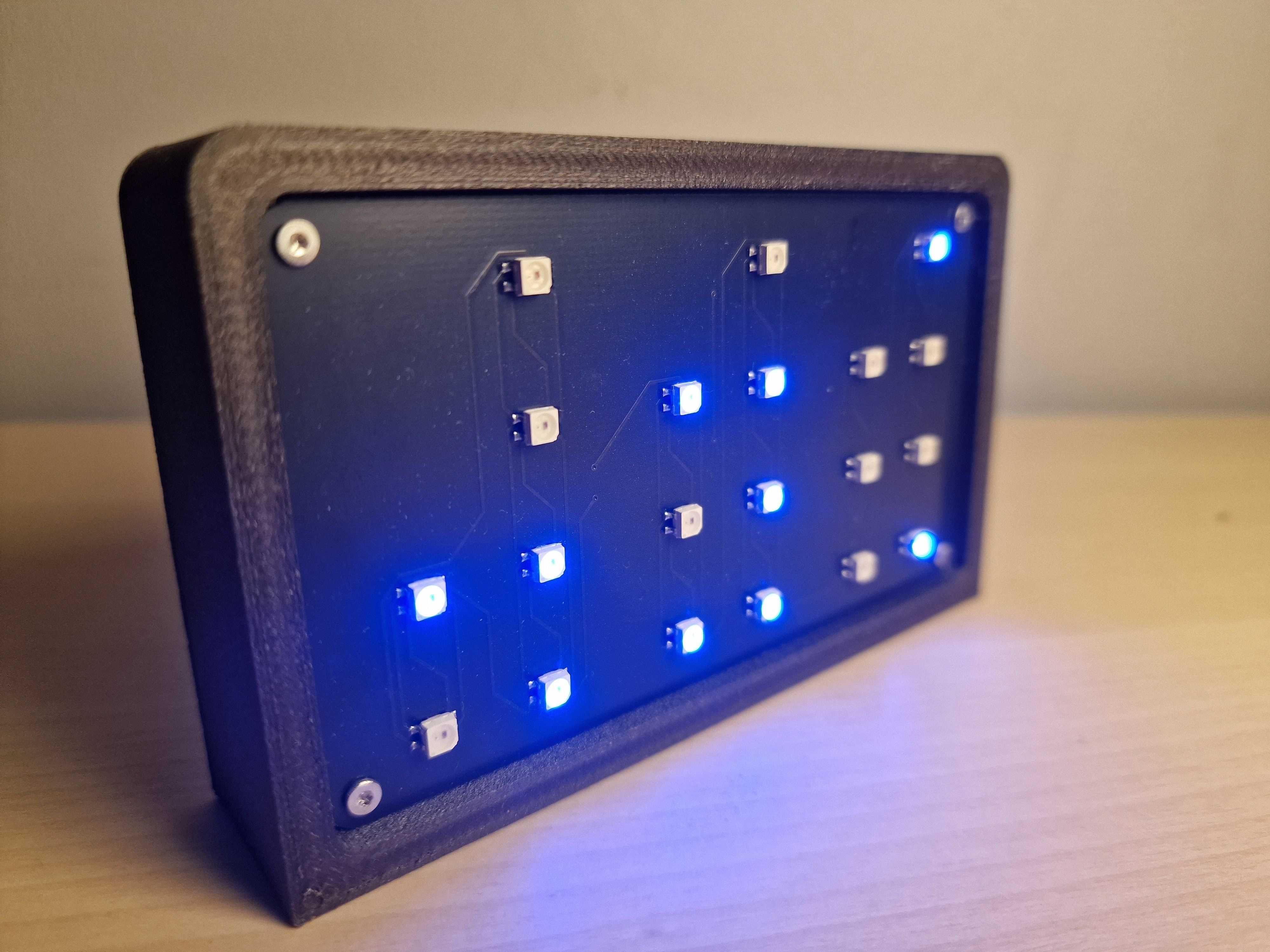 Zegar binarny v2 #diodyProgramowalne #binaryClock
