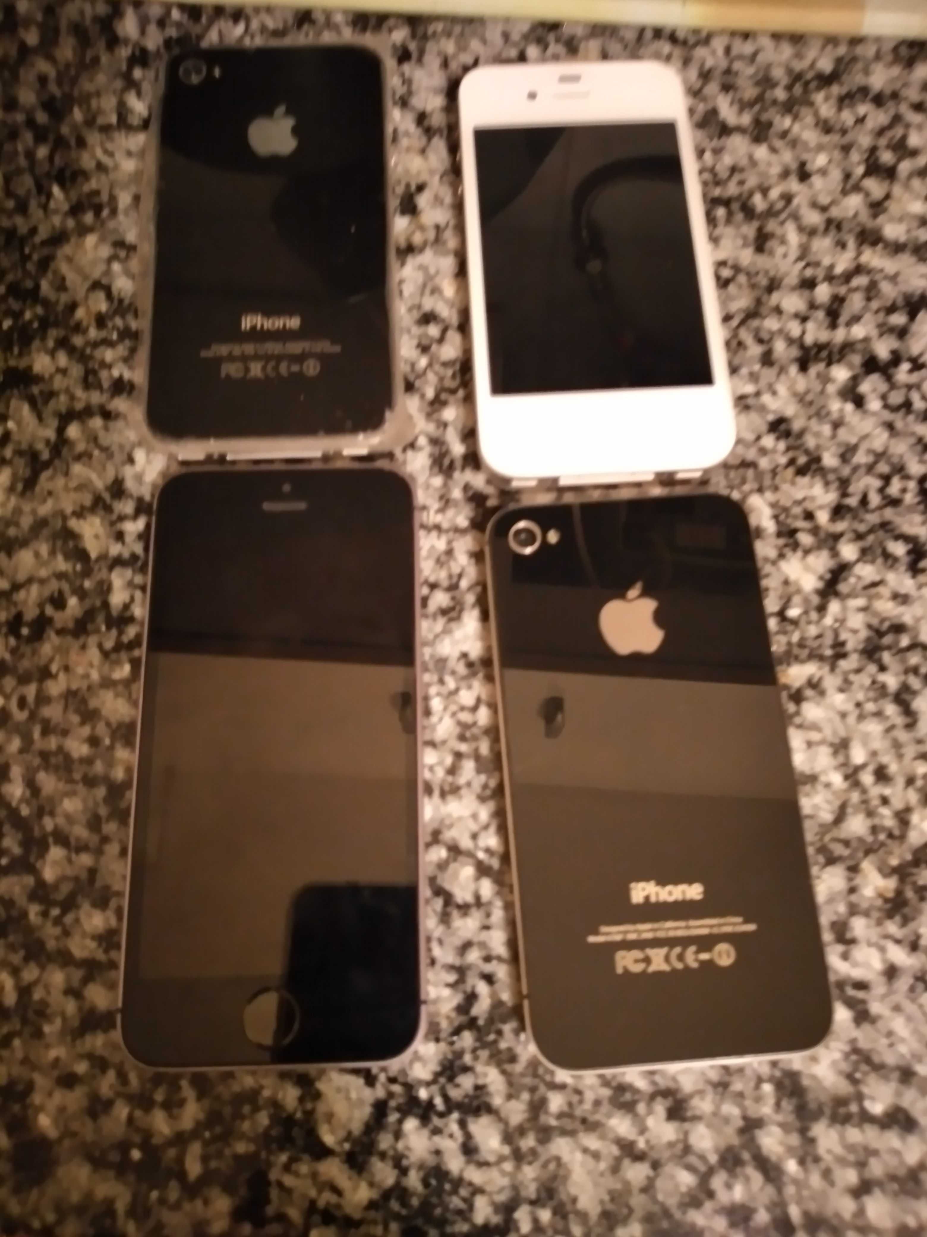 4 Iphones : 2 Iphones 5S + 2 Iphone 4S