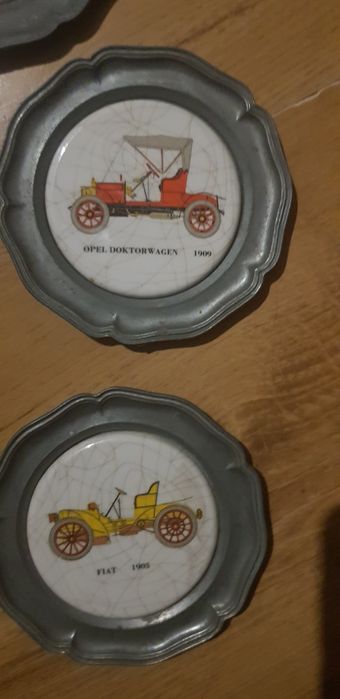 Dekoracyjne  talerze cynowe