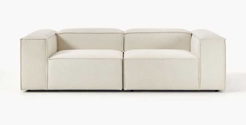 Sofa modułowa Lennon 3-osobowa złamana biel 238 x 68 x 116 cm