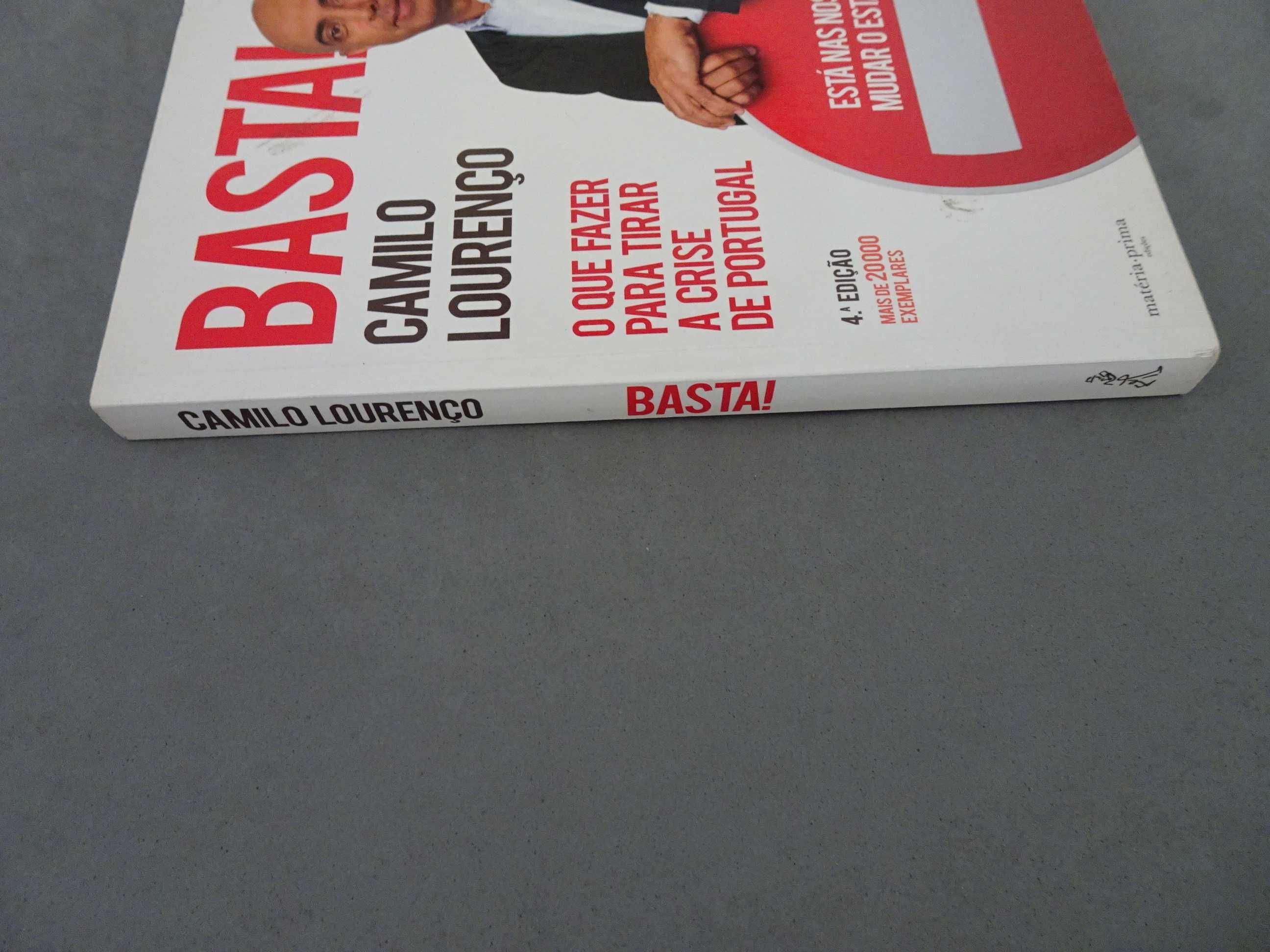 Livro Basta Camilo Lourenço O que fazer para tirar a crise de Portugal