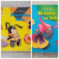 2 Duże (27x27 cm) książki dla dzieci, Mela, Mrówka, bajki, kolorowe