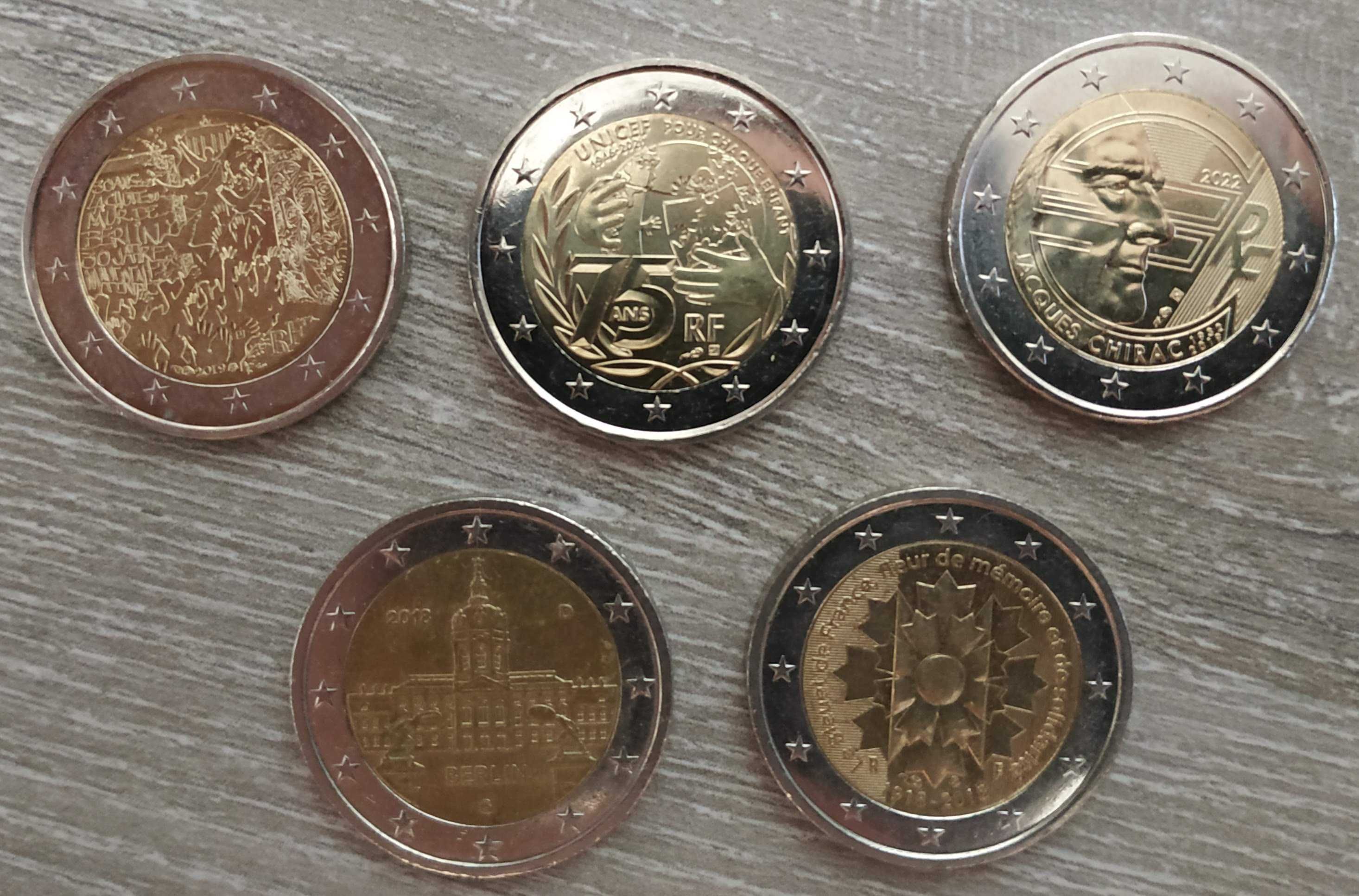 moedas 2 euro comemorativas