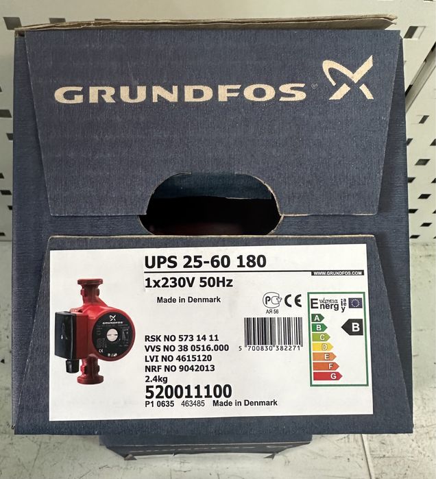 Насос  циркуляционный Grundfos для отопления UPS Дания