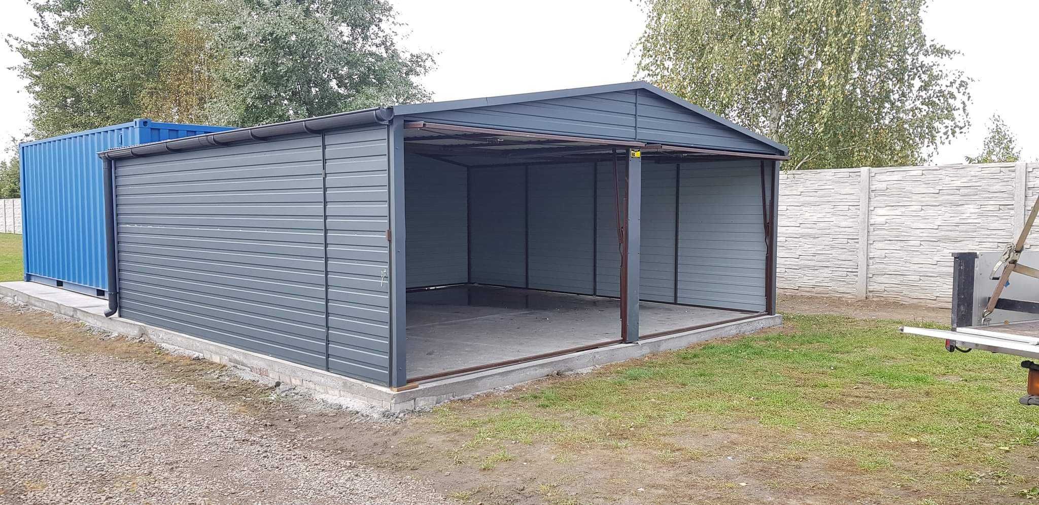 Garaże drewnopodobne 6x6 profil zamknięty