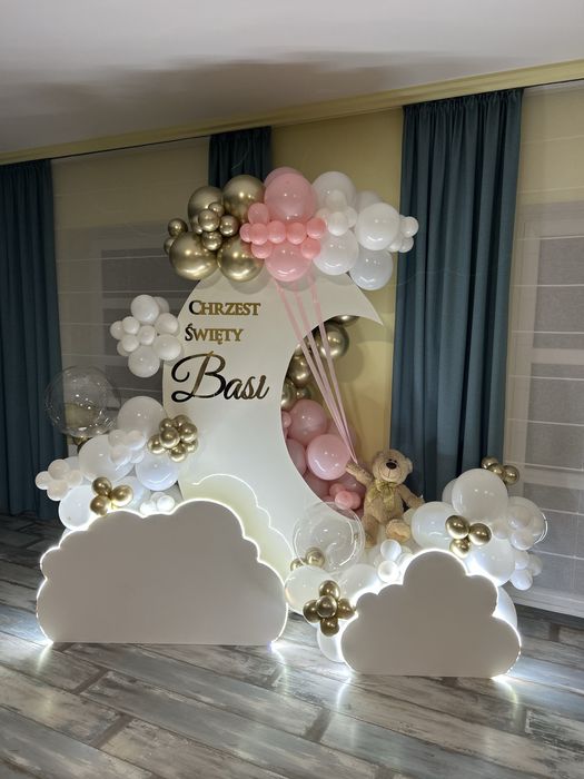 Scianki balonowe, dekoracja balonowa, dekoracja przyjeć, balony, łuk