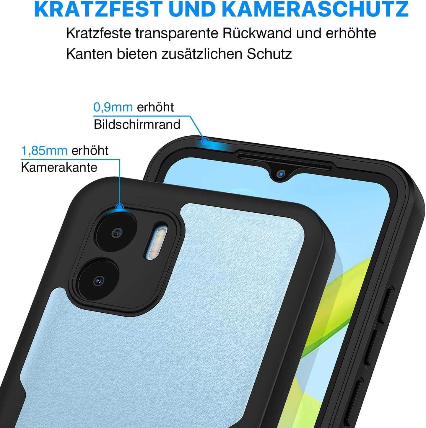 CENHUFO etui 360 do Xiaomi Redmi A1 / A2 4G etui pancerne mocne folia