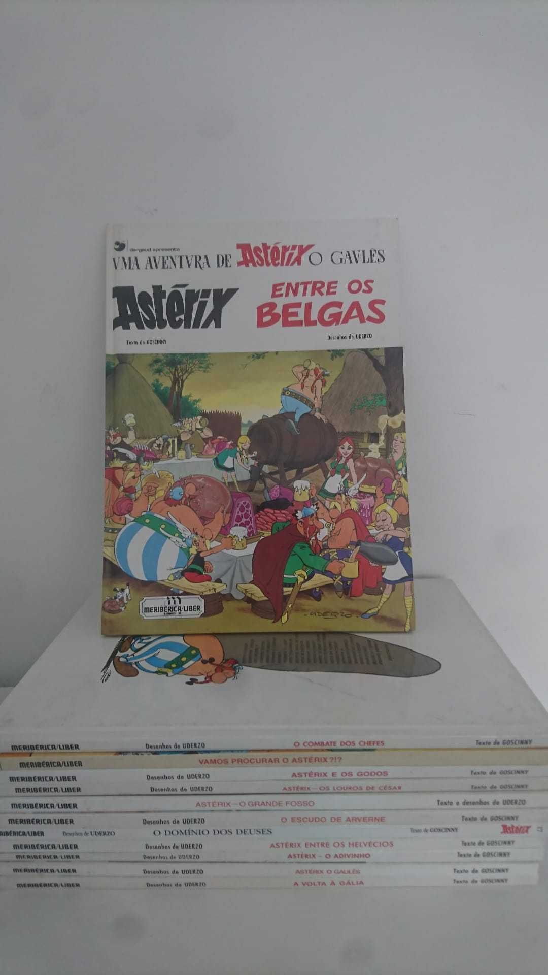 13 livros antigos (anos 90) As aventuras de Astérix