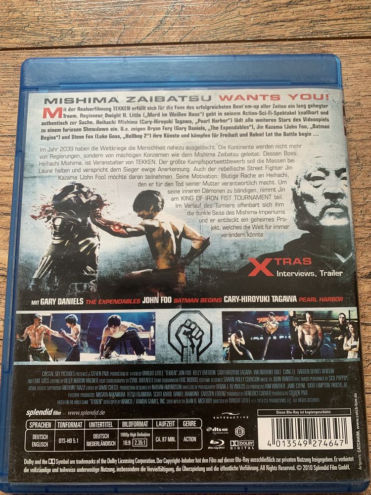 Film Blu-Ray Tekken 2010