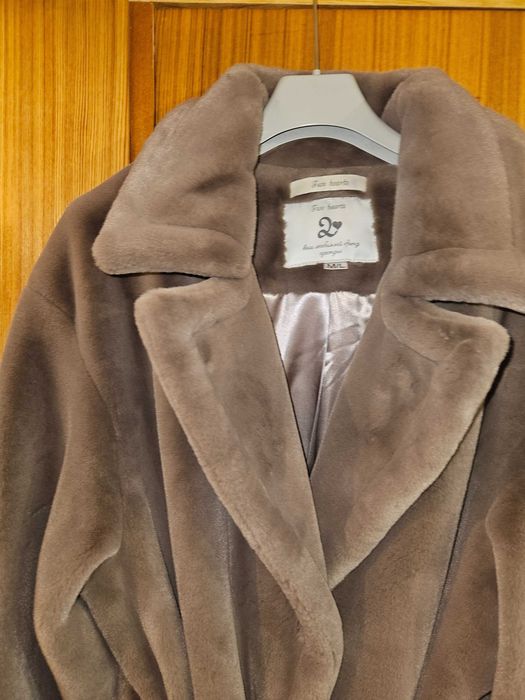 Шуба з еко-хутра, б/в, розмір М/L